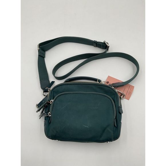 Quince Handbags - Quince Revive Nylon Camera Crossbody Blue OS
